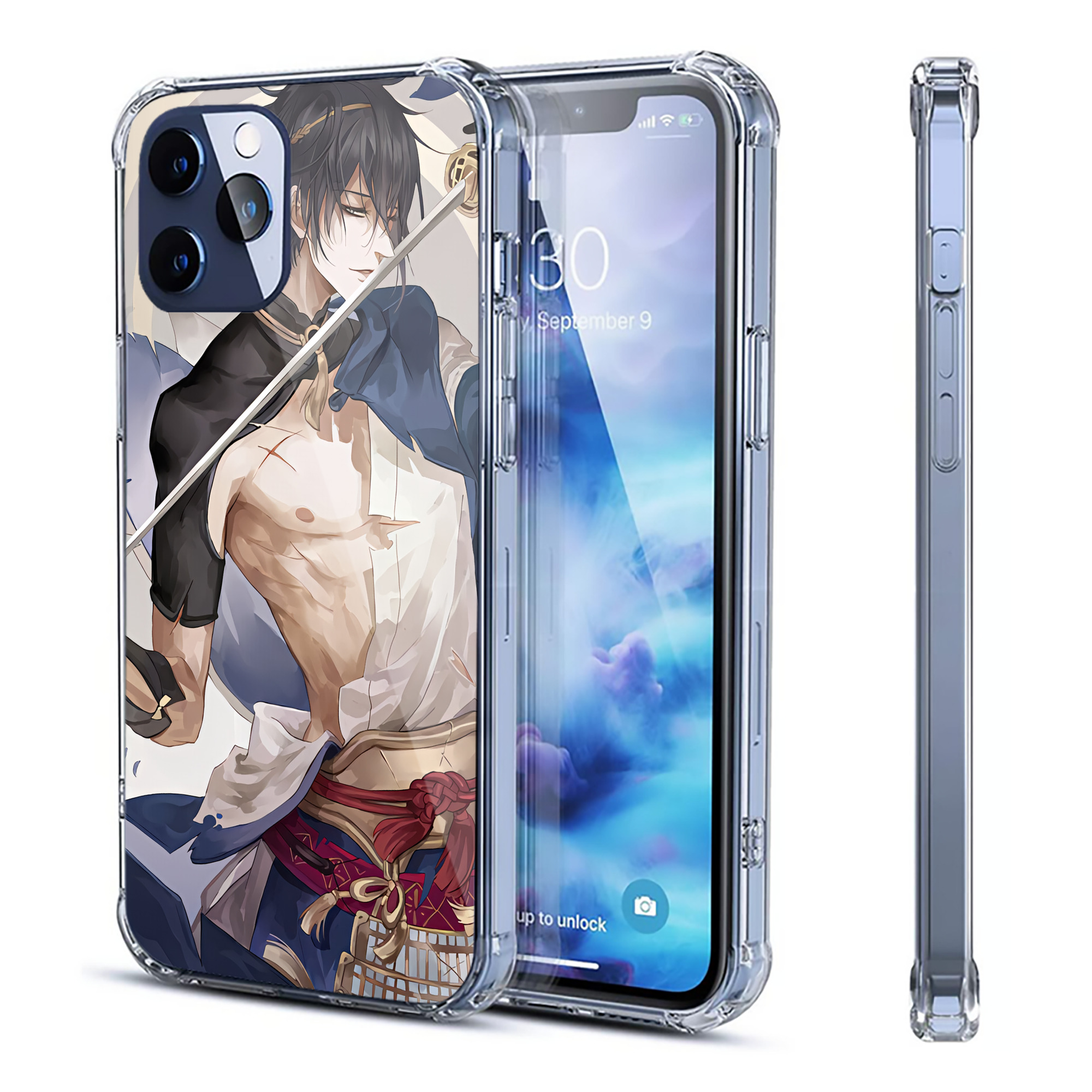 （画像用） 刀剣乱舞 Touken Ranbu 【iPhone 12シリーズ対応】透明スマホケース（クリアソフトケース）